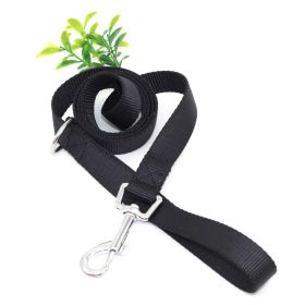 Nylon Material Wear-resistant Traction Dog Traction Rope (Option: Black-2.5x120cm)