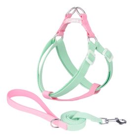 Macaron Traction Dog Rope Small And Medium Sized Pets (Option: Set Green Pink-S)