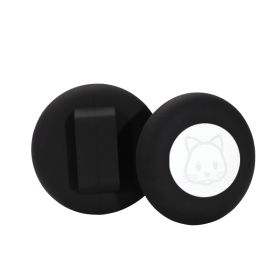 Silicone Tracker Pet Collar Anti-lost Locator Protective Shell (Option: Black 2pc-M)