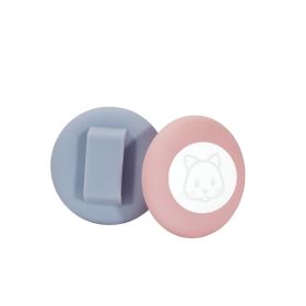 Silicone Tracker Pet Collar Anti-lost Locator Protective Shell (Option: Gray Blue Pink-S)